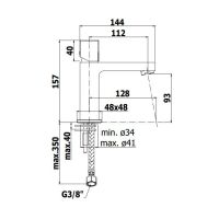 Смеситель для раковины Paffoni Elle хром ELX071CR