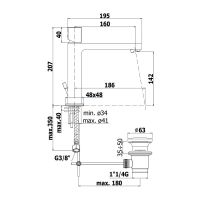 Змішувач для раковини Paffoni Elle хром ELX073CR