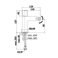 Змішувач для біде Paffoni Elle хром ELX131CR