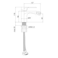Змішувач для біде Imprese ARIA чорний матовий f03107510AA