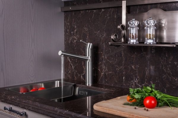 Смеситель для кухни Imprese PIVOT сталь матовая f03408502LS