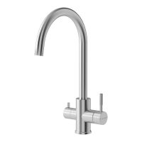 Смеситель для кухни Imprese ARGO-S сталь матовая f03409016FS под фильтрованную воду