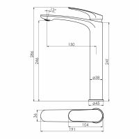 Смеситель для раковины Imprese PERLA хром глянцевый f03508001CB
