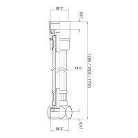 Шланг для душа Imprese 120 см черный матовый f03600110AE