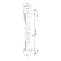 Шланг для душа Imprese 180 см черный матовый f03600110SB