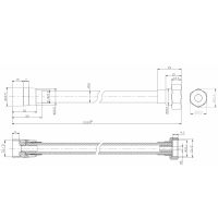 Шланг для душу Imprese 175 см чорний матовий f03600110SH