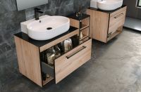 Тумба підвісна Imprese BLACK EDGE 91 см f32119OK з раковиною