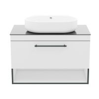 Тумба підвісна Imprese BLACK EDGE 91 см f32119W з раковиною