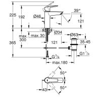 Змішувач для раковини Grohe Start хром 23455002