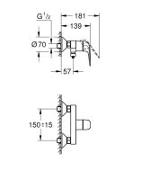 Змішувач для душу Grohe Swift хром 24333001