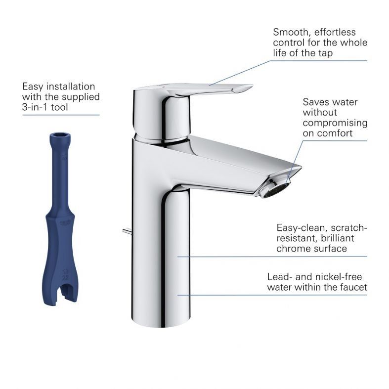 Змішувач для раковини Grohe Start хром 23455002