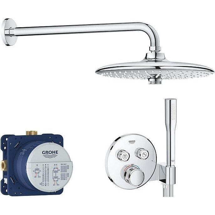 Душова система прихованого монтажу Grohe Grohtherm SmartControl хром 34744000