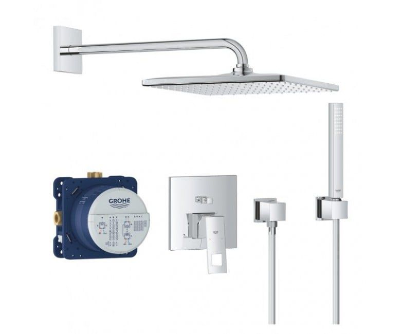 Душова система прихованого монтажу Grohe Eurocube Rainshower Mono 310 Cube хром 25238000