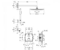 Душова система прихованого монтажу Grohe Grohtherm 34730000