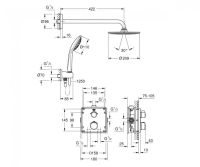 Душова система прихованого монтажу Grohe Grohtherm 34734000