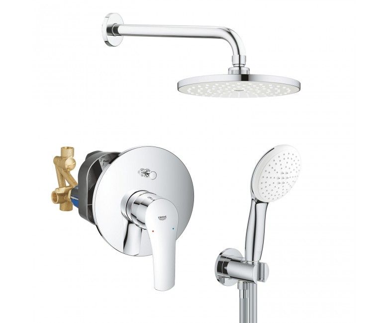 Душевая система скрытого монтажа Grohe Eurosmart New Tempesta 200 хром UA25183003