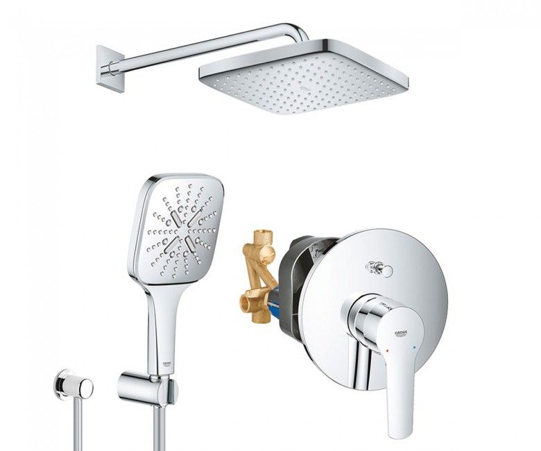 Душевая система скрытого монтажа Grohe QuickFix Start хром UA25183007