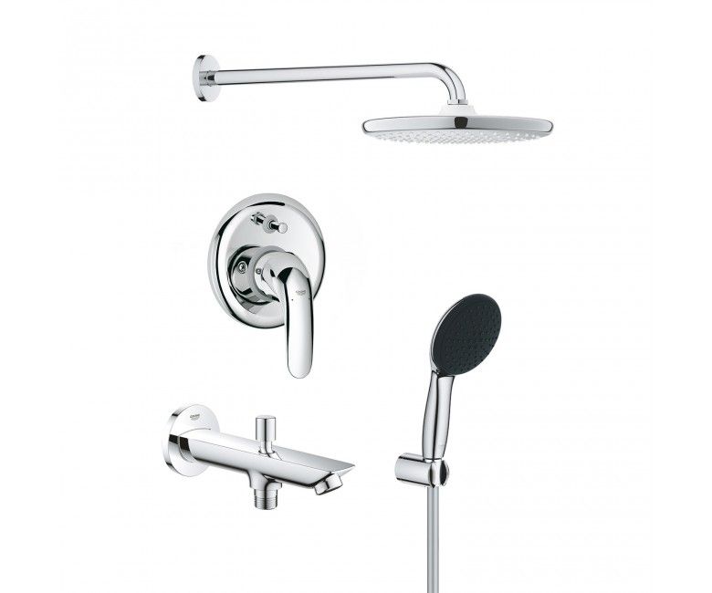 Душова система прихованого монтажу Grohe Vitalio Start 250 хром UA32747R3