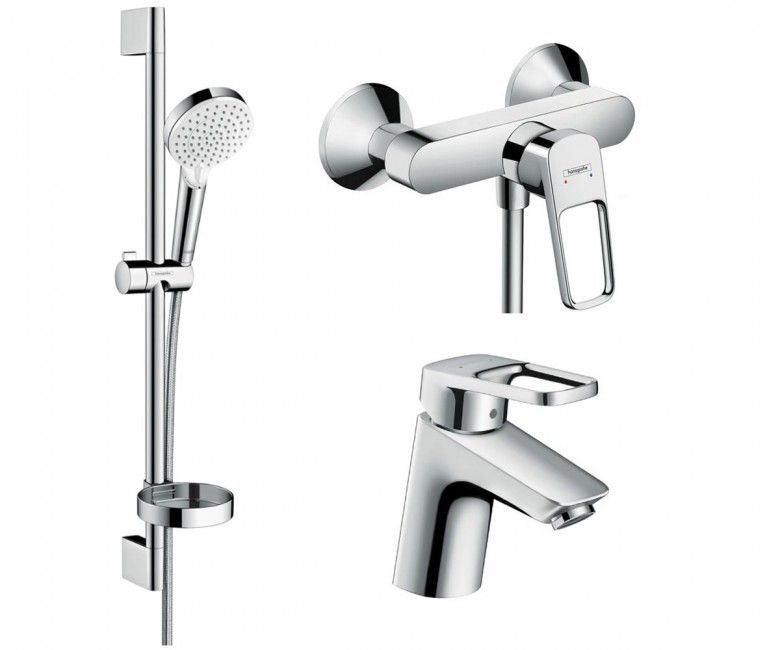 Набір змішувачів Hansgrohe Logis Loop 3 в 1 хром 1052019