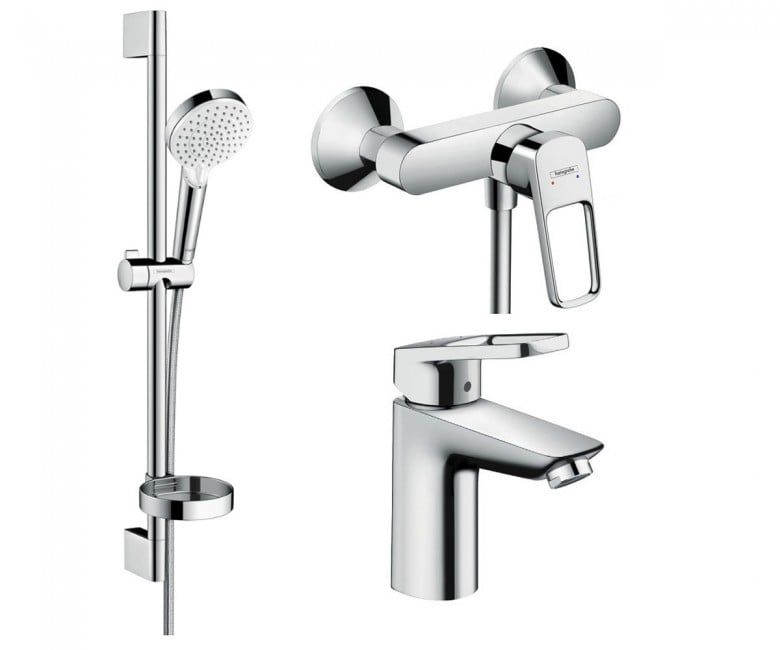 Набір змішувачів Hansgrohe Logis Loop 3 в 1 хром 1072019