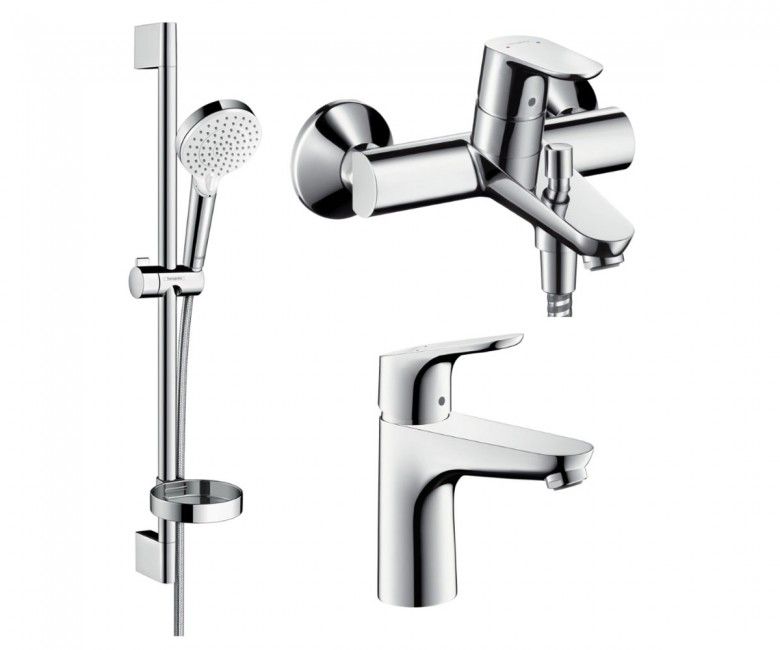 Набір змішувачів Hansgrohe Focus 3 в 1 хром 1092019