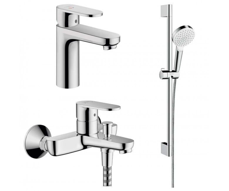 Набір змішувачів Hansgrohe Vernis Blend 3 в 1 хром 20231000