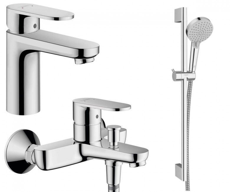 Набір змішувачів Hansgrohe Vernis Blend 3 в 1 хром 71550112