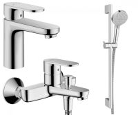 Набір змішувачів Hansgrohe Vernis Blend 3 в 1 хром 71550112