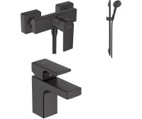 Набір змішувачів Hansgrohe Vernis Shape 3 в 1 чорний матовий 71560444