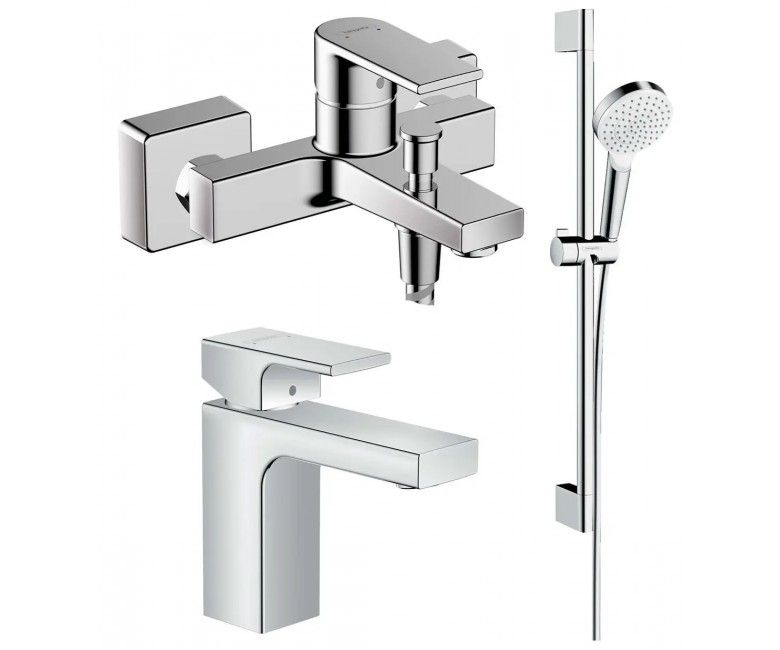 Набір змішувачів Hansgrohe Vernis Shape 3 в 1 хром 71560111