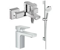 Набор смесителей Hansgrohe Vernis Shape 3 в 1 хром 71561111
