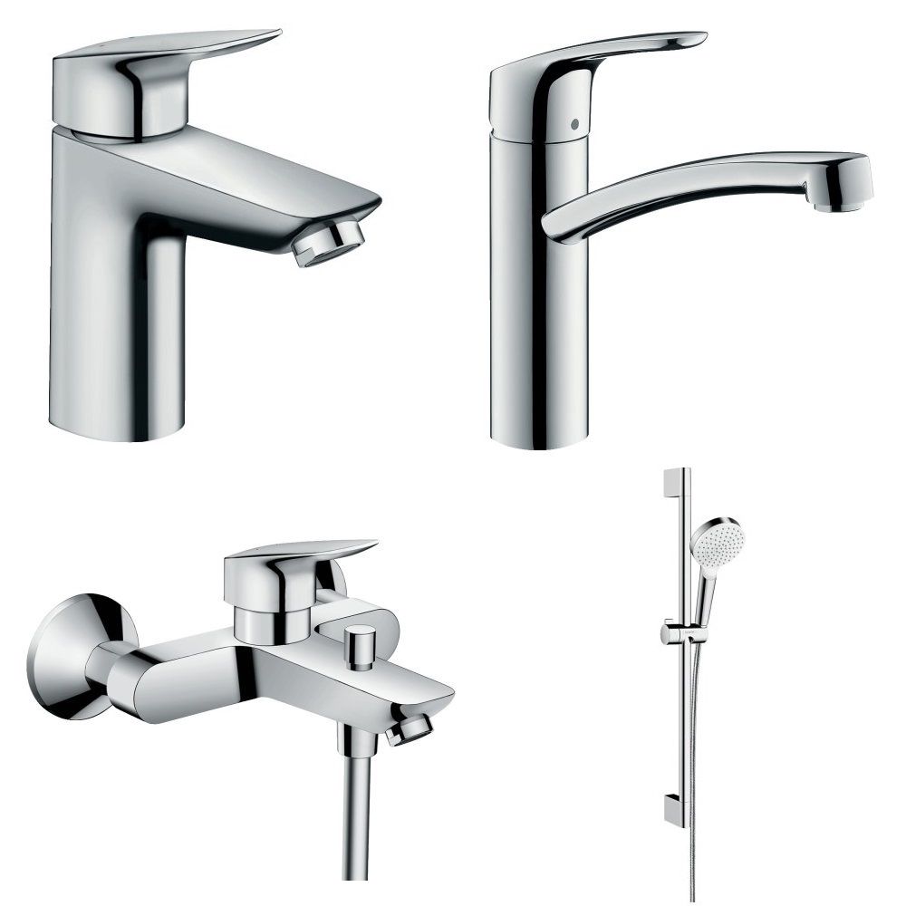 Набор смесителей Hansgrohe Logis 4 в 1 хром 1312019