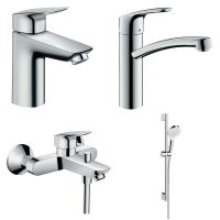 Набор смесителей Hansgrohe Logis 4 в 1 хром 1312019