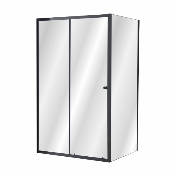 Душова кабіна Imprese VALTICE 80x120 (профіль - чорний, скло - прозоре) i51185