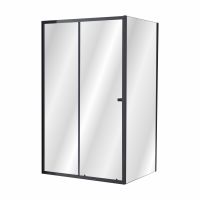 Душова кабіна Imprese VALTICE 80x120 (профіль - чорний, скло - прозоре) i51185