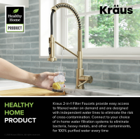 Змішувач для кухні Kraus Bolden антична бронза KFF-1610SFACB під фільтровану воду