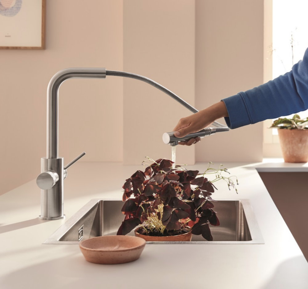 Змішувач для кухні Grohe Blue Pure Minta сталь 30601DC0 під фільтровану воду