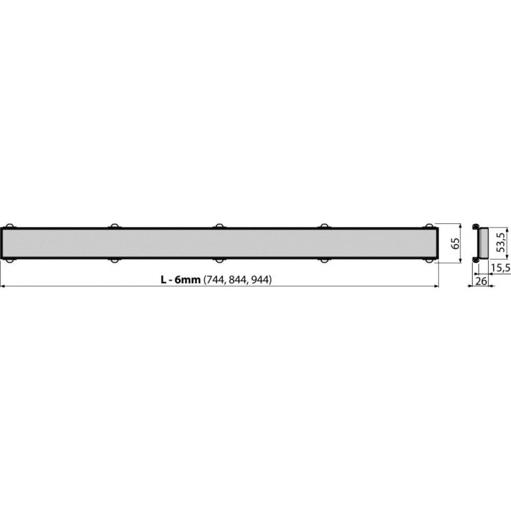 Решітка для канала AlcaPlast INSERT-850