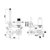 Смеситель для раковины Paffoni Jo черный матовый JO105NO70