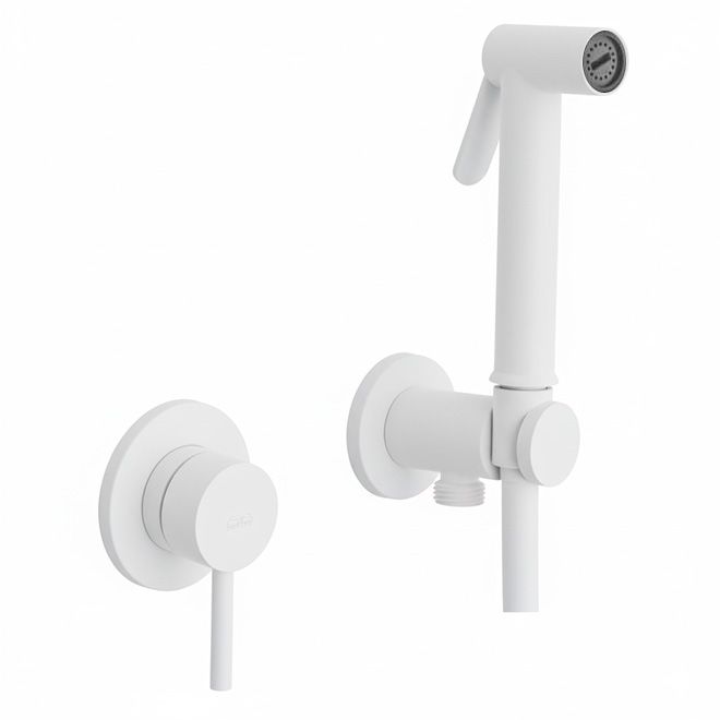 Гигиенический душ Paffoni Tweet Round белый матовый KITDUP110BO