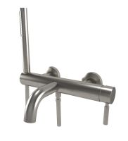 Змішувач для ванни Bugnatese Kobuk брашований нікель KOBNS2290 із душовим гарнітуром