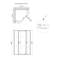 Душова кабіна Qtap Leo 90x90 (профіль - хром, скло - прозоре) LEOCRM10995AC6