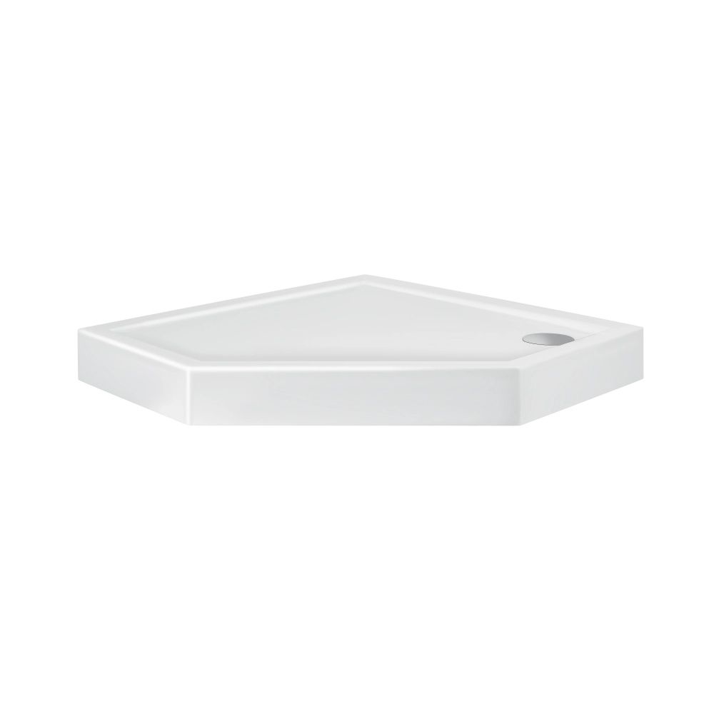Душова кабіна Qtap Leo 90x90 (профіль - хром, скло - прозоре) LEOCRM10995AC6SET з піддоном