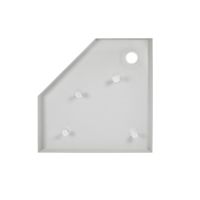 Душова кабіна Qtap Leo 90x90 (профіль - хром, скло - прозоре) LEOCRM10995AC6SET з піддоном