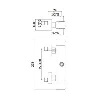 Змішувач для душу Paffoni Level хром LEQ269CR