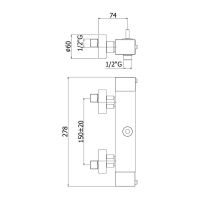 Змішувач для душу Paffoni Level хром LEQ269RCR