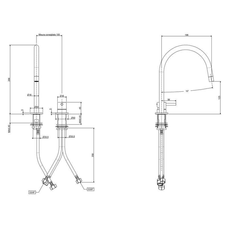 Смеситель для раковины Paffoni Light белый матовый LIG051BO