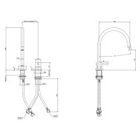 Смеситель для раковины Paffoni Light белый матовый LIG051BO