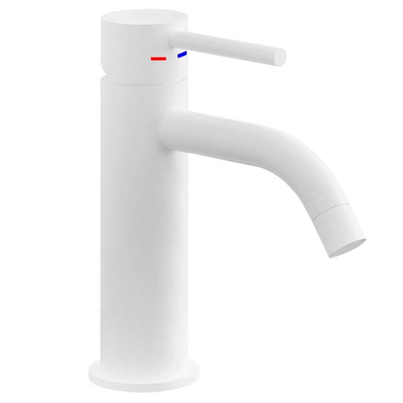 Смеситель для раковины Paffoni Light белый матовый LIG071KBO