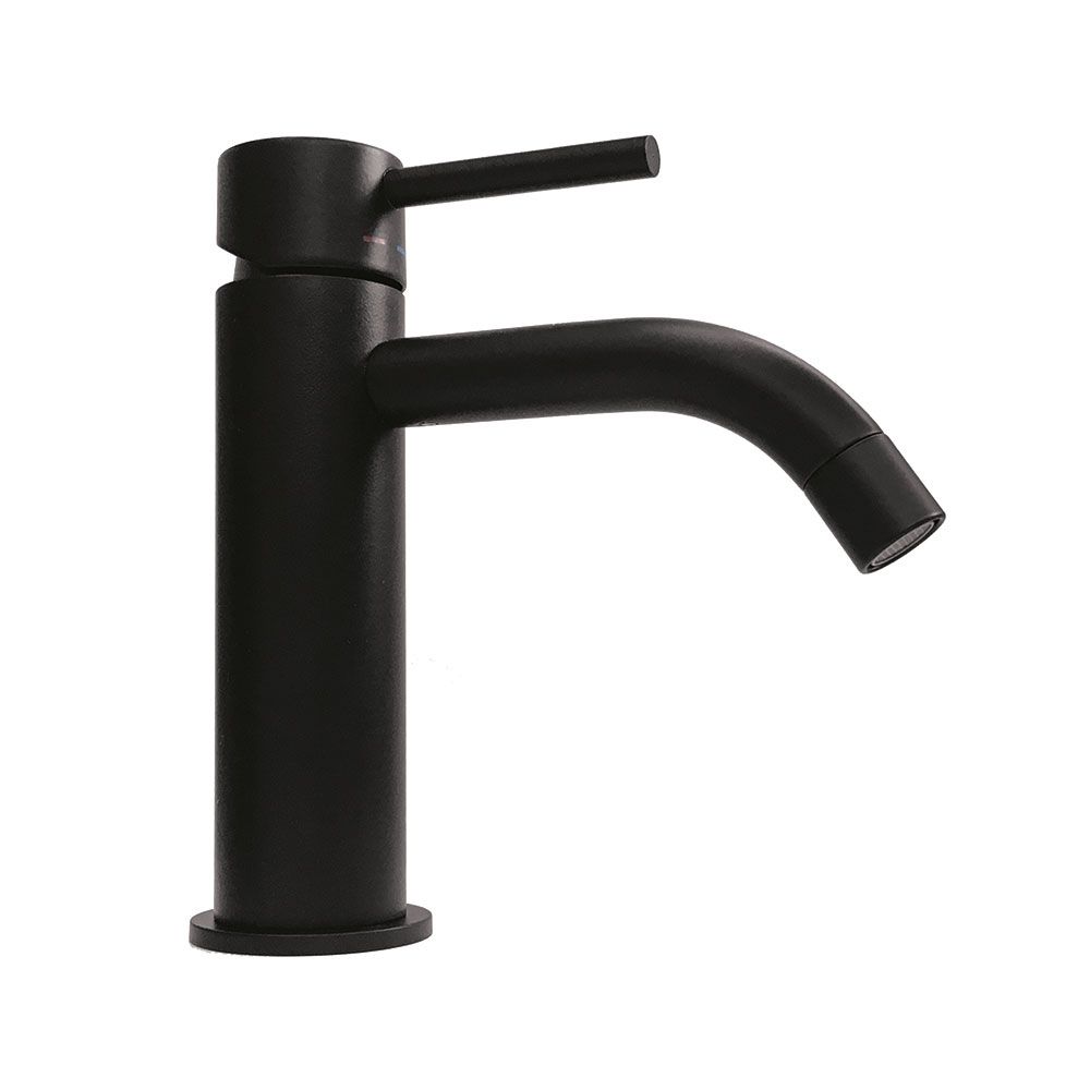 Смеситель для раковины Paffoni Light черный матовый LIG071KNO